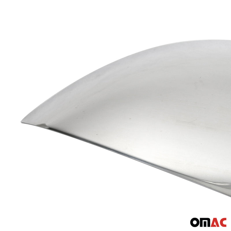Spiegelkappen Spiegelabdeckung für Seat Leon 2009-2012 Edelstahl Silber 2tlg