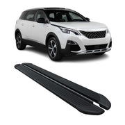 Seitenschweller Trittbretter Schweller für Peugeot 5008 2017-2024 Alu Schwarz