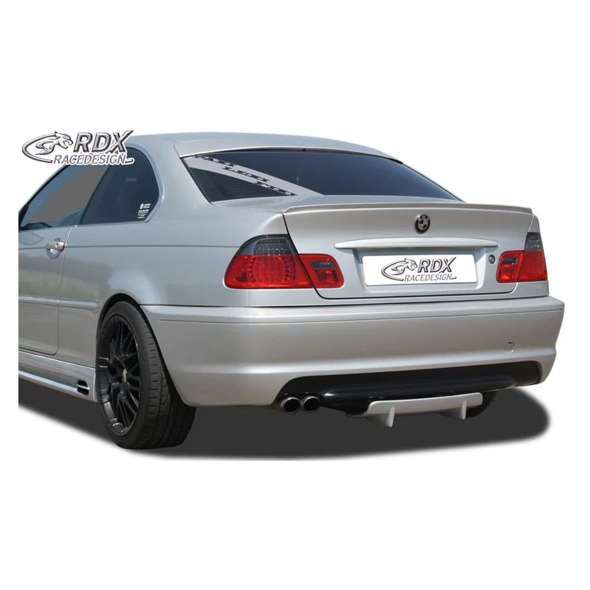 RDX Heckschürzenansatz Diffuser U-Diff für BMW 3er E46 1999-2007 Polyurethan TÜV