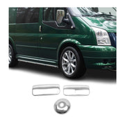 Chrom Türgriff Blende für Ford Transit 2005-2014 2-Tür Edelstahl 3tlg