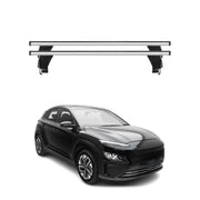 Menabo Dachträger Grundtäger für Hyundai Kona Electric 2018-2023 50kg Alu Silber