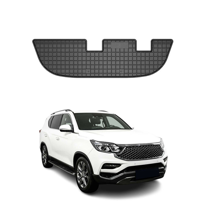 OMAC Gummi Fußmatten für Ssangyong Rexton 3RD ROW 2017-2025 Automatte Schwarz 1x