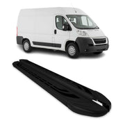 Trittbretter Schweller Seitenbretter für Citroen Jumper 2006-2026 L2 Alu Schwarz