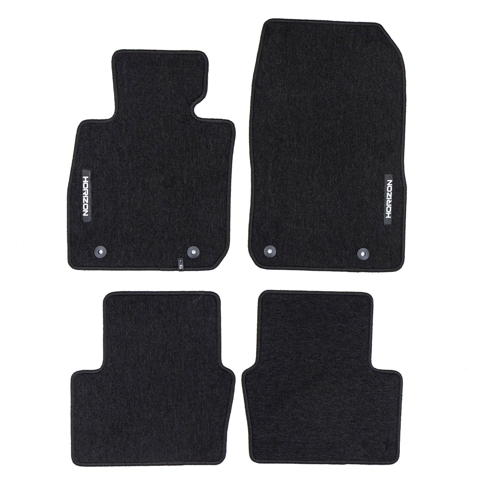 Velours Fußmatten für Mazda CX-3 2014-2021 Autoteppich Automatten Schwarz 4 tlg