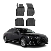 Fußmatten Gummimatten für Audi A8 S8 D5 Kurzer 2018-2026 OMAC Premium Schwarz
