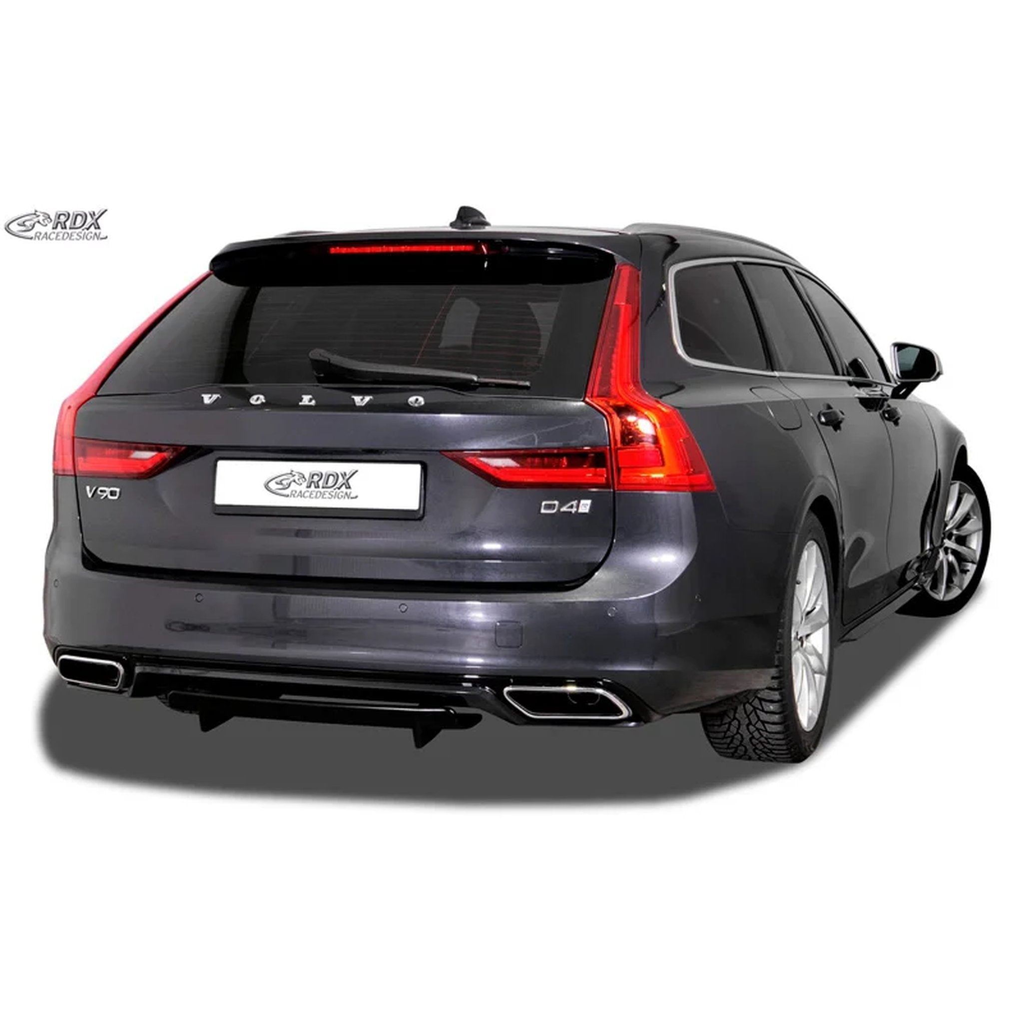 RDX Heckschürzenansatz Diffuser U-Diff für Volvo S90/V90 R-Design 2016-