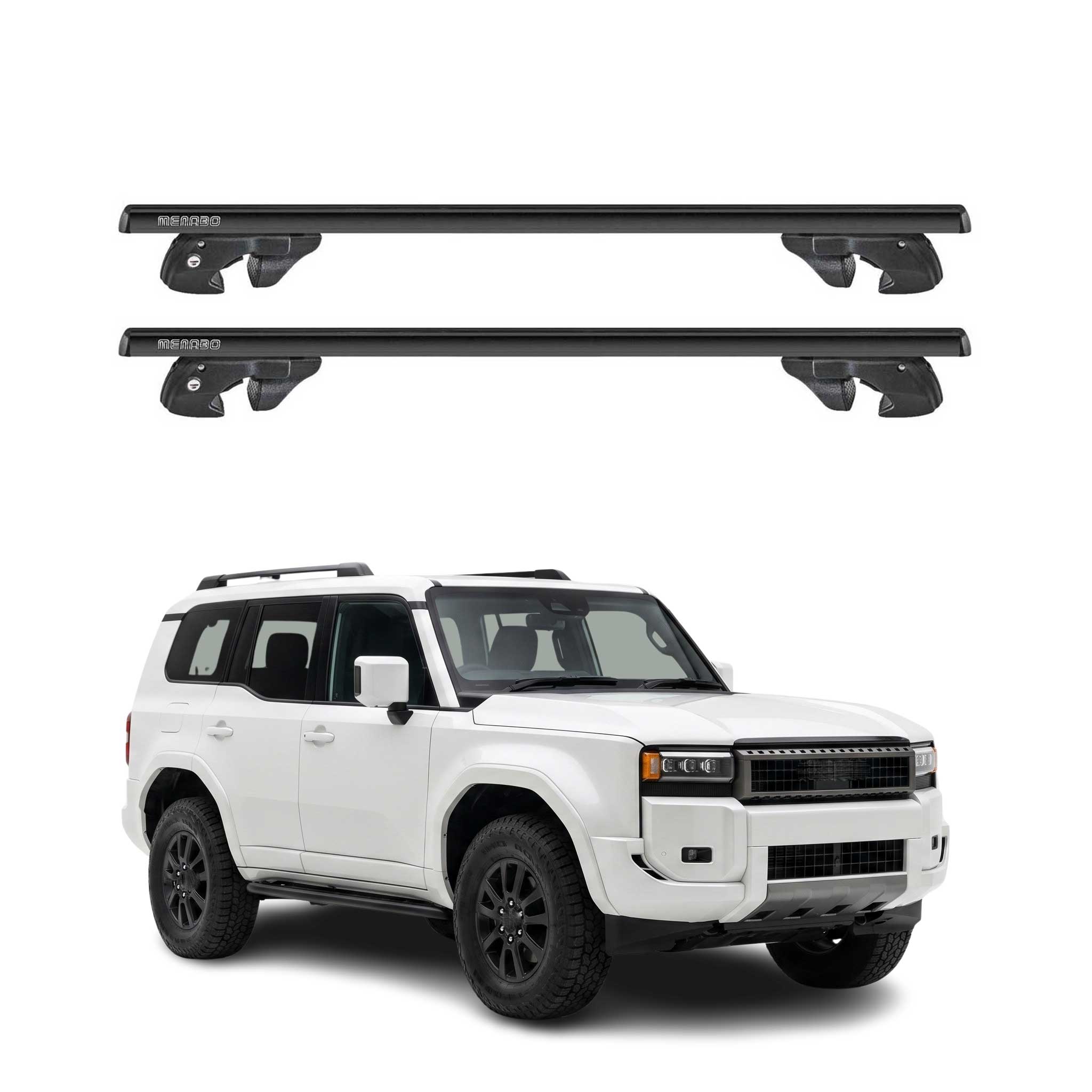 Dachträger Grundtäger für Toyota Land Cruiser J250 2024-2026 Alu TÜV Schwarz 2x