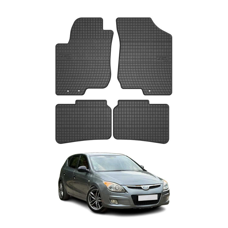 OMAC Gummi Fußmatten für Hyundai i30 2007-2012 Automatten Gummi Schwarz 4tlg
