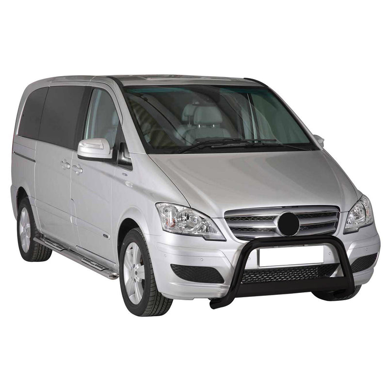 Frontbügel Frontschutzbügel für Mercedes Vito Viano 2010-2014 ø63 Schwarz Stahl
