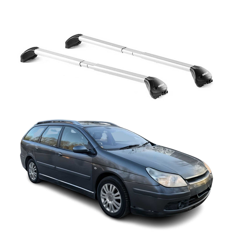 Dachträger Grundtäger für Citroen C5 I II Kombi 2001-2017 100kg Alu Grau 2x ABE