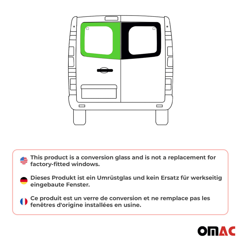 Heckscheibe Fenster für Mercedes Vito W447 2014-2025 Doppelflügeltür Links L2 L3