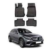 OMAC Gummi Fußmatten für Mercedes GLC X253 C253 2015-2022 Premium TPE Schwarz 4x