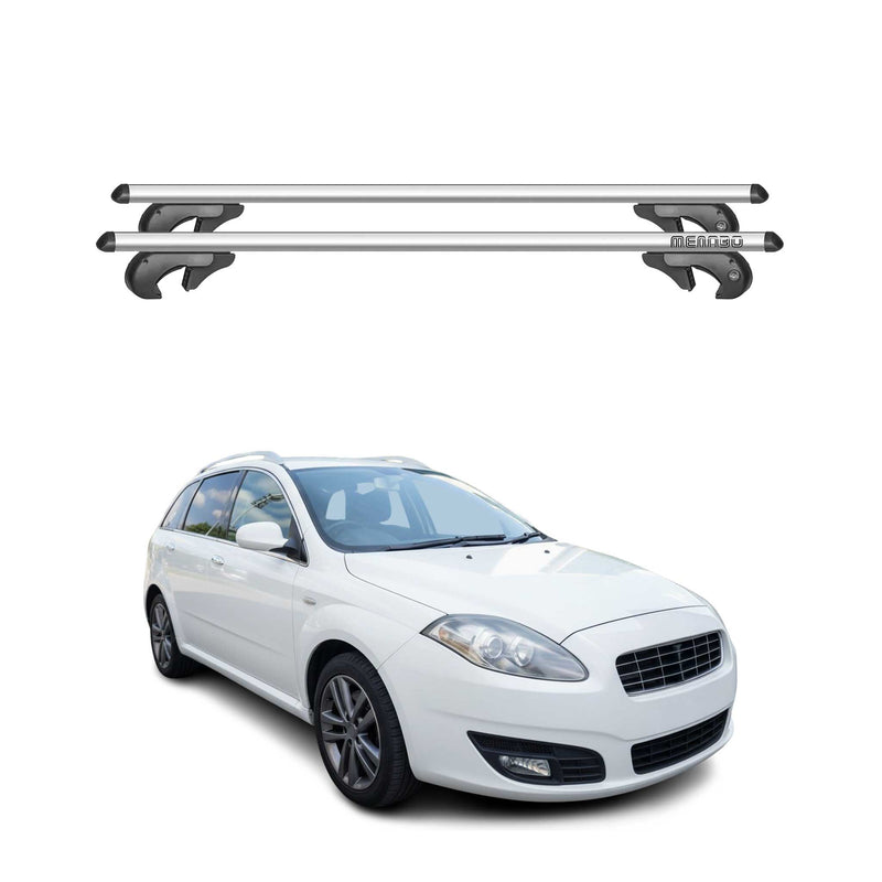 Menabo Dachträger Grundtäger für Fiat Croma 2005-2010 90kg Alu Silber 2 tlg