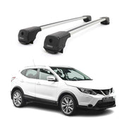 Dachträger Grundträger für Nissan Qashqai J11 2013-2021 Aluminium 75kg Grau 2tlg