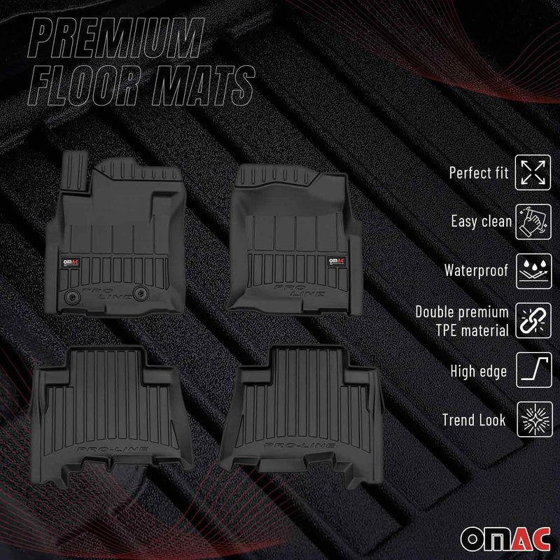 OMAC Gummi Fußmatten für Toyota Land Cruiser Prado J150 2009-2023 Premium TPE 4x