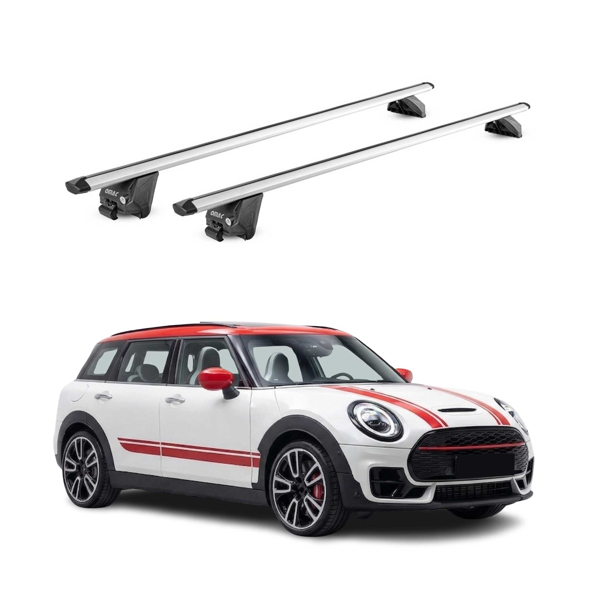 Dachträger für Mini Clubman mk2 F54 2015-2024 100kg Aluminium Silber 2x ABE