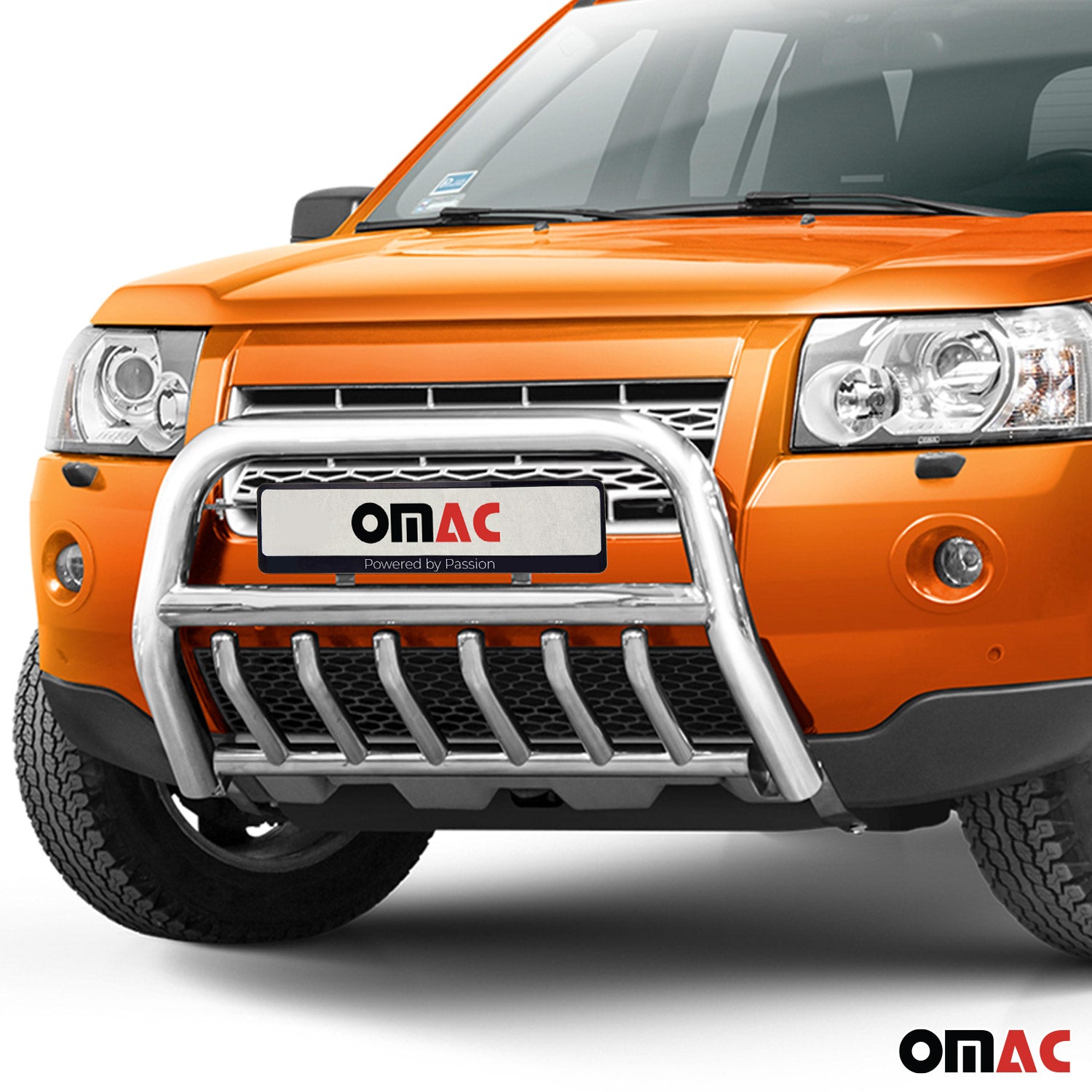 Frontbügel Frontschutzbügel für Land Rover Freelander 2007-2014 ABE Stahl Silber