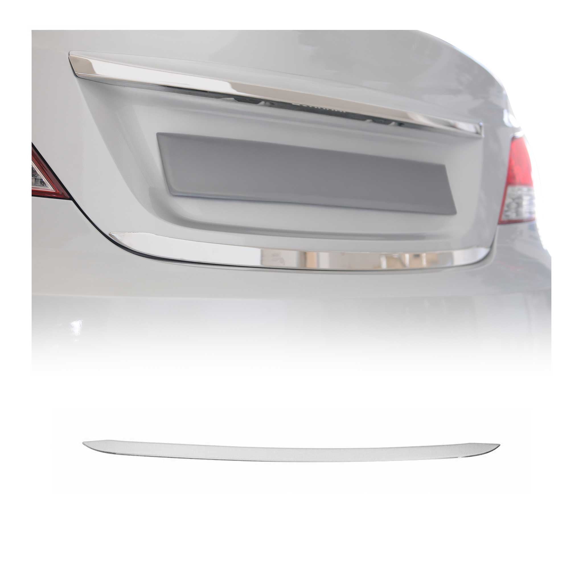 Kofferraumleiste Heckleiste für Hyundai Accent Limo 2010-2017 Edelstahl Chrom