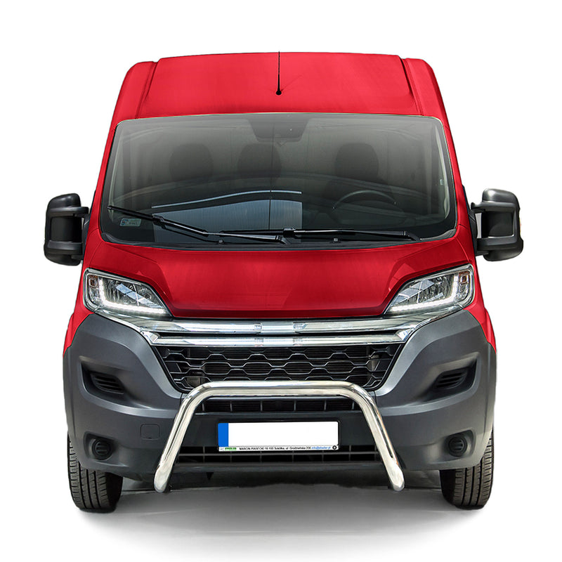 Frontbügel Frontschutzbügel für Citroen Jumper 2006-2016 mit ABE Stahl Silber