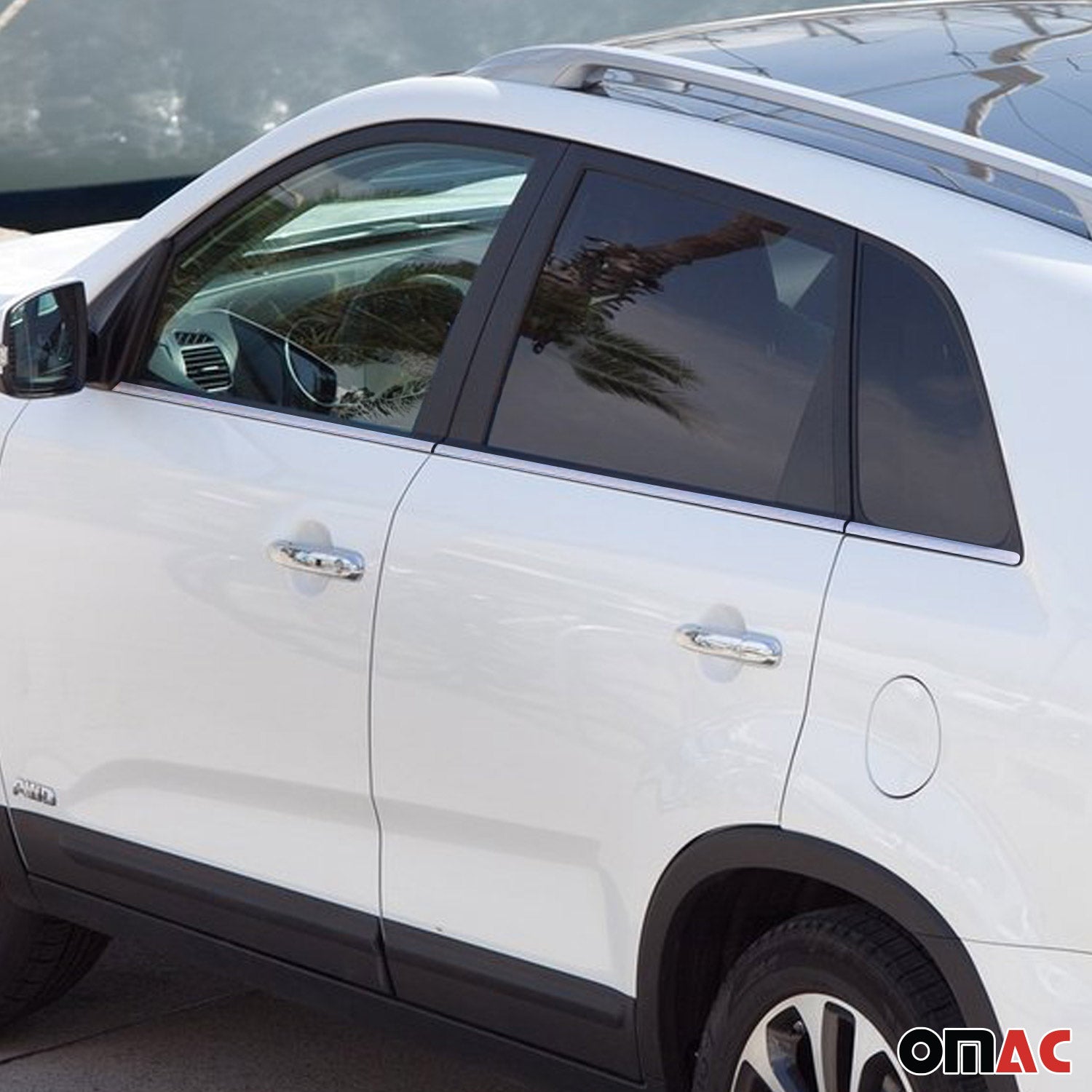 Fensterleisten Zierleisten für Kia Sorento III 2014-2020 Edelstahl Chrom Glanz