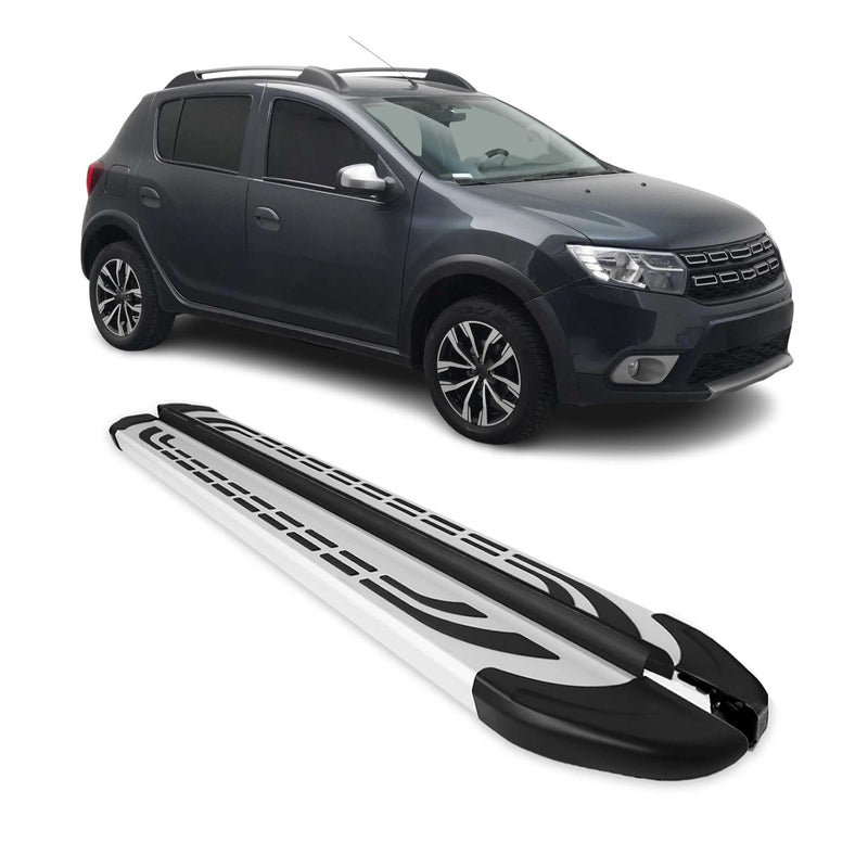 Trittbretter Seitenschweller Seitenbretter für Dacia Logan MCV 2013-2020 Alu