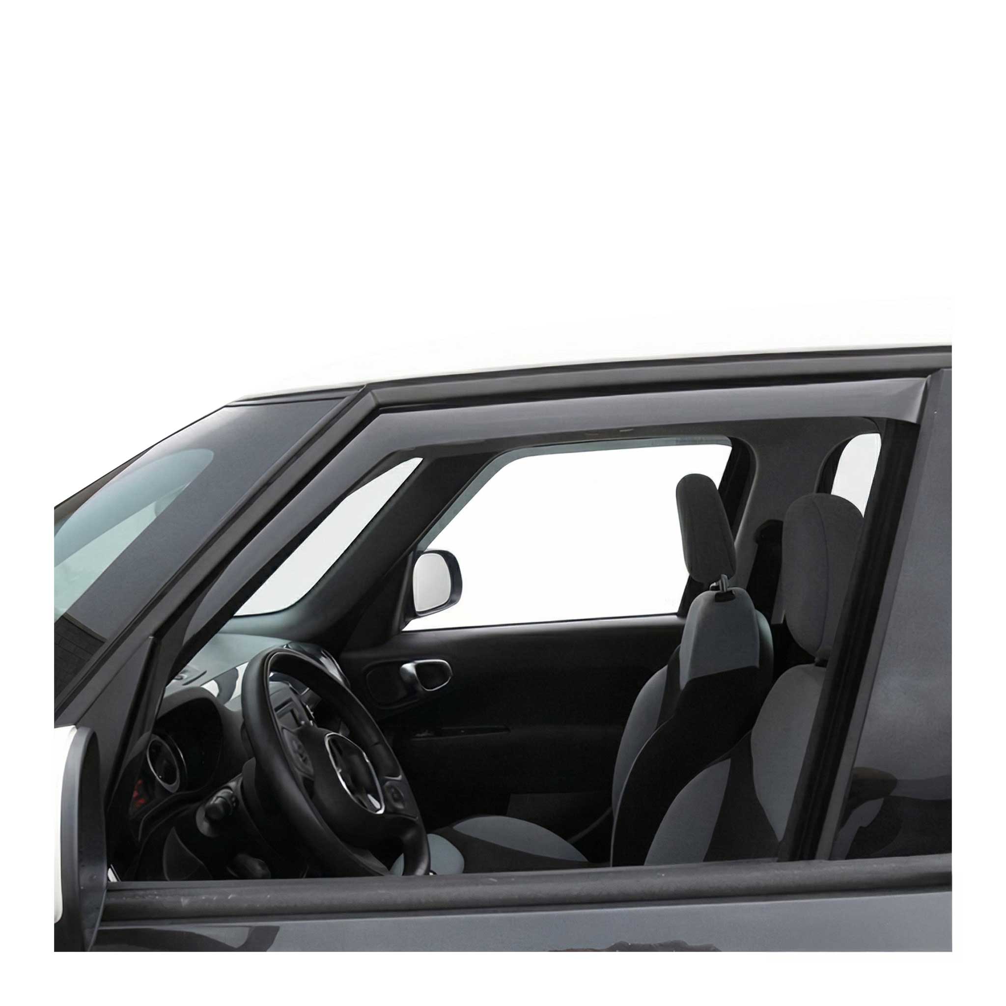 Windabweiser Regenabweiser für Fiat 500L 2012-2024 5tür Dunkel Acryl 2tlg