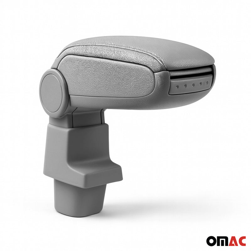 Mittelarmlehne Armlehne Mittelkonsole für Dacia Duster 2010-2017 PU-Leder Grau