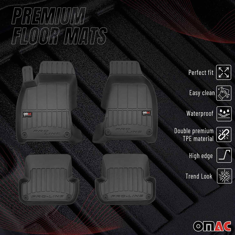 OMAC Gummi Fußmatten für Seat Exeo 2008-2014 Premium TPE 3D Automatten 4tlg