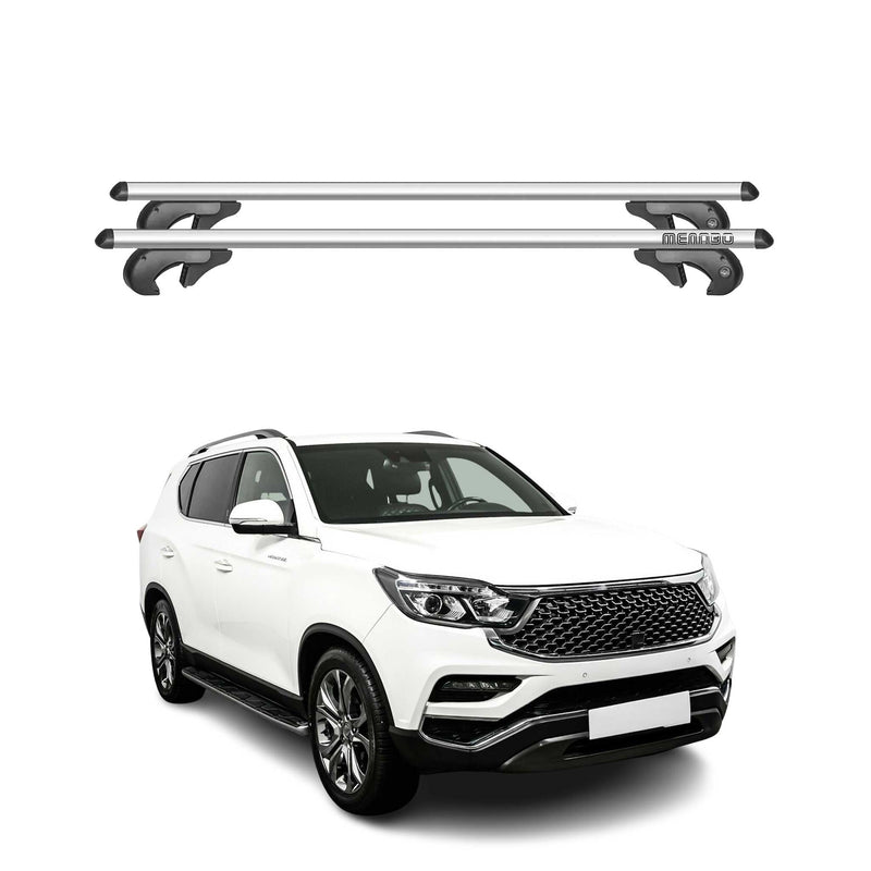 Menabo Dachträger für Ssangyong Rexton Sport Y400 2017-2020 Pre-FL 90kg Grau