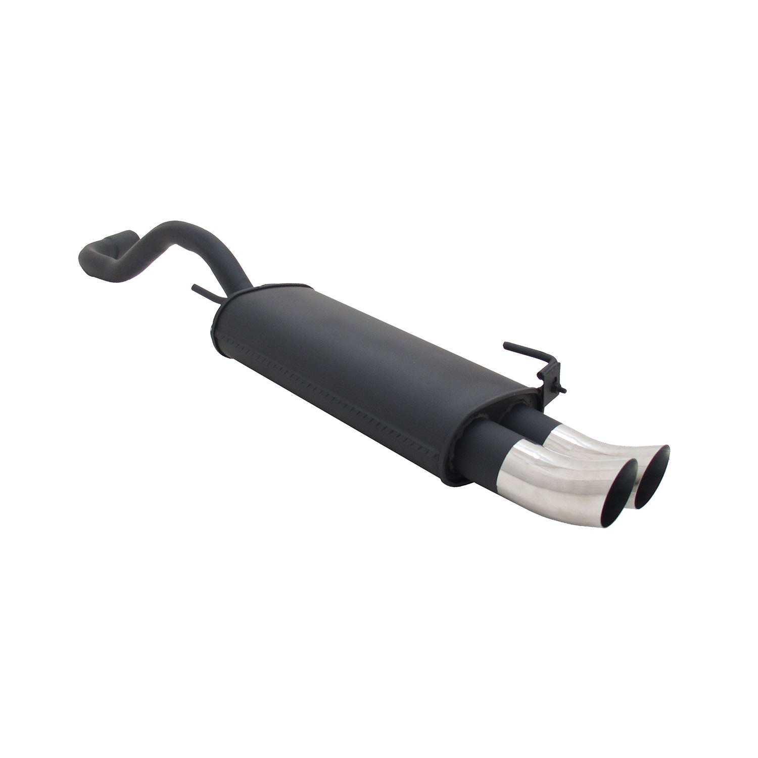 Novus Sportauspuff für VW Polo 4 6N / 6N2 2x76mm DTM Endschalldämpfer mit ABE