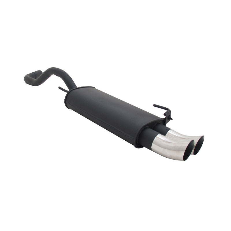 Novus Sportauspuff für VW Polo 4 6N / 6N2 2x76mm DTM Endschalldämpfer mit ABE