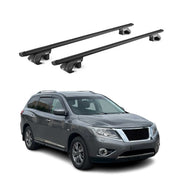 Dachträger für Nissan Patfhinder R52 2013-2020 5 tür 90kg Alu Schwarz 2x ABE