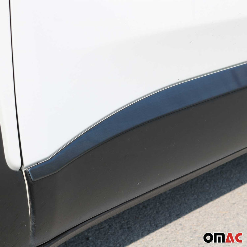 Seitentürleiste Türschutzleiste für Jeep Renegade 2015-2024 Gebürstet Dunkel 4x