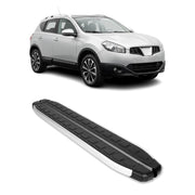 Seitenbretter Trittbretter für Nissan Qashqai J10 2007-2013 Aluminium Schwarz