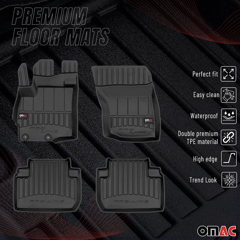 OMAC Gummi Fußmatten für Peugeot 4007 2007-2013 Premium TPE Automatten 4tlg