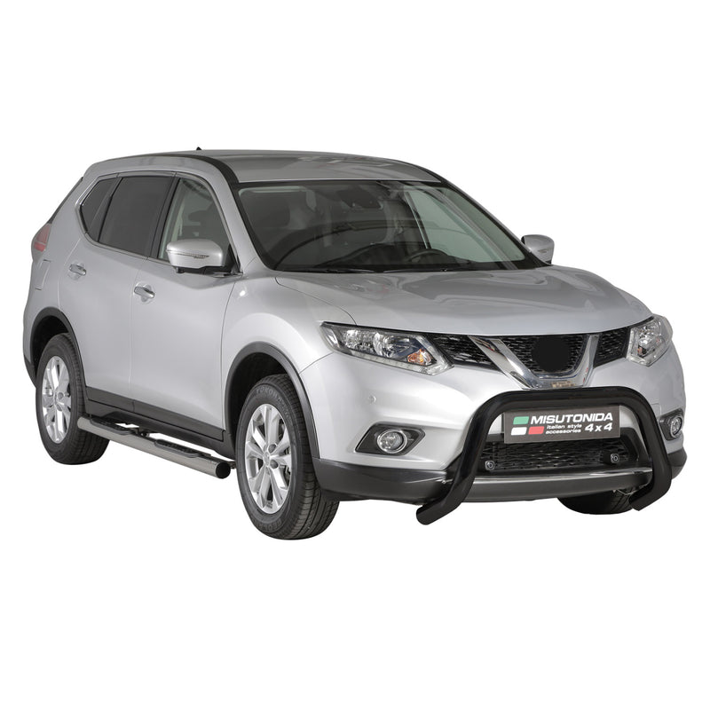 Frontbügel Frontschutzbügel für Nissan X-Trail 2015-2017 ø76mm Stahl Schwarz