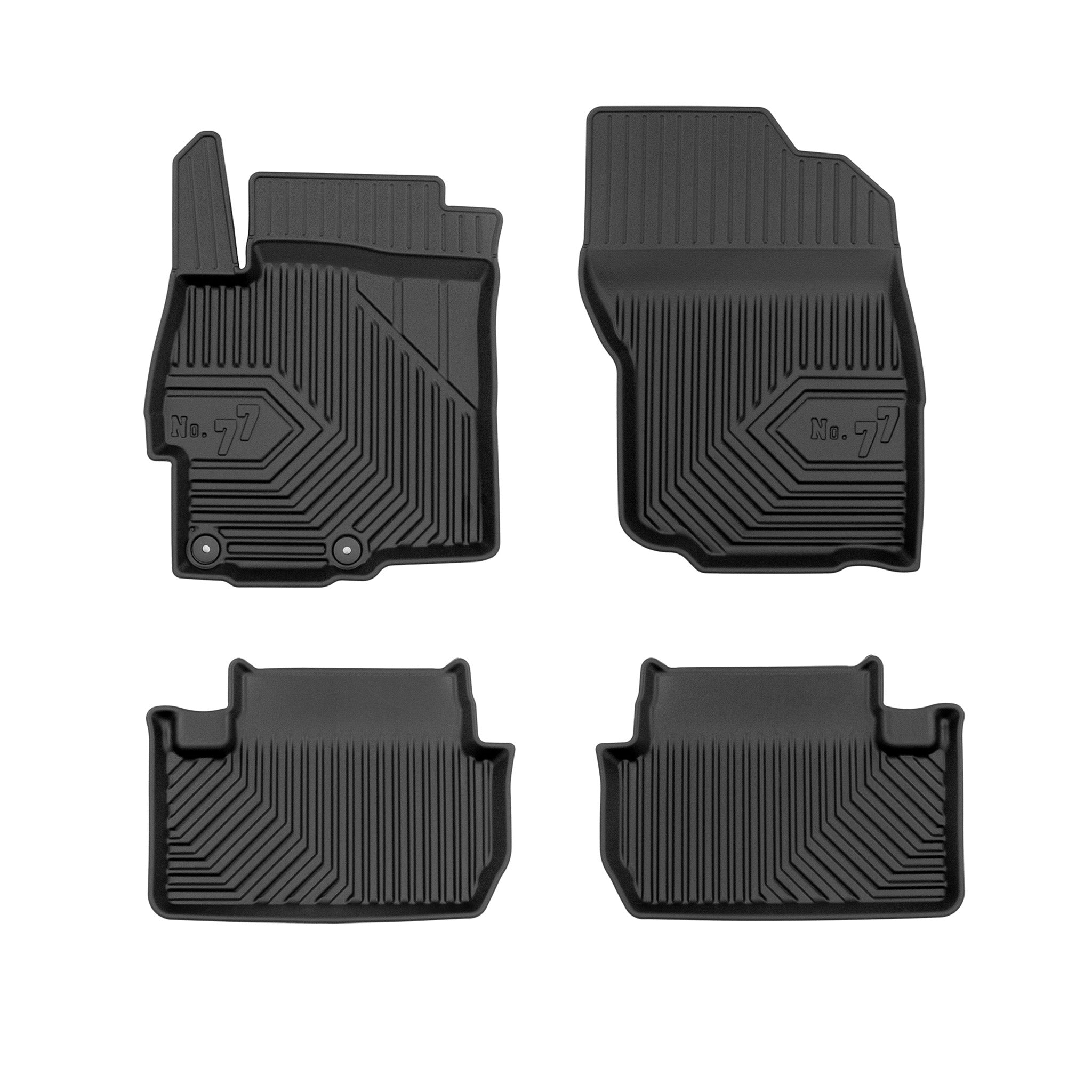 Fußmatten Gummimatten für Mitsubishi Lancer VIII 2007-2017 TPE Schwarz 4 tlg