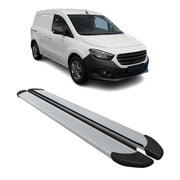 Trittbretter Seitenschweller für Mercedes Citan W420 L1 2021-2026 Alu Silber