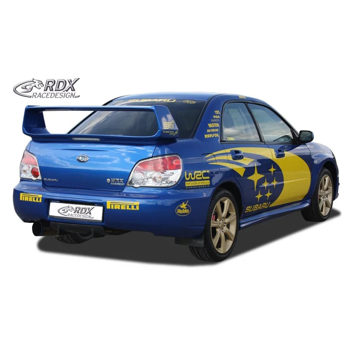 RDX Heckschürzenansatz Diffuser U-Diff für Subaru Impreza 3 GD WRX 2005-2007