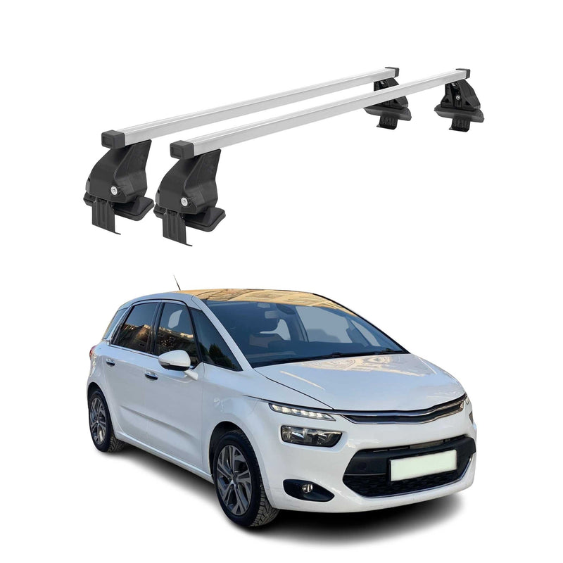 Menabo Dachträger Grundtäger für Citroen C4 Picasso 2013-2018 50kg Stahl Grau 2x