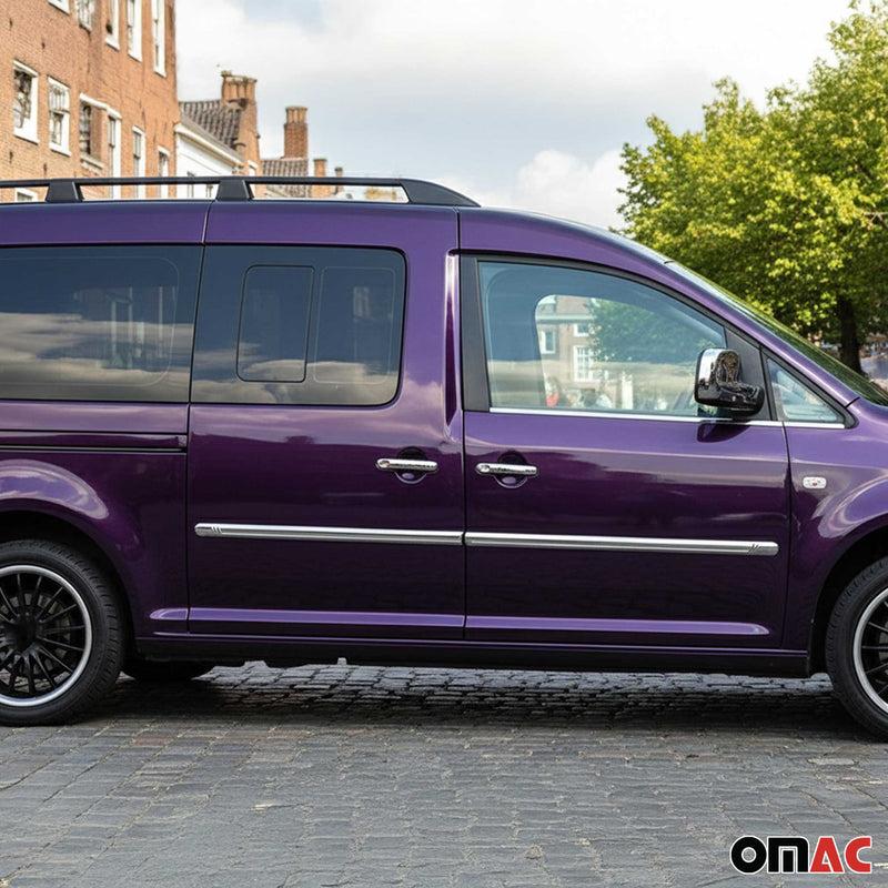 Seitentürleiste Türleisten Türschutzleisten für VW Caddy 2003-2015 Edelstahl 4x