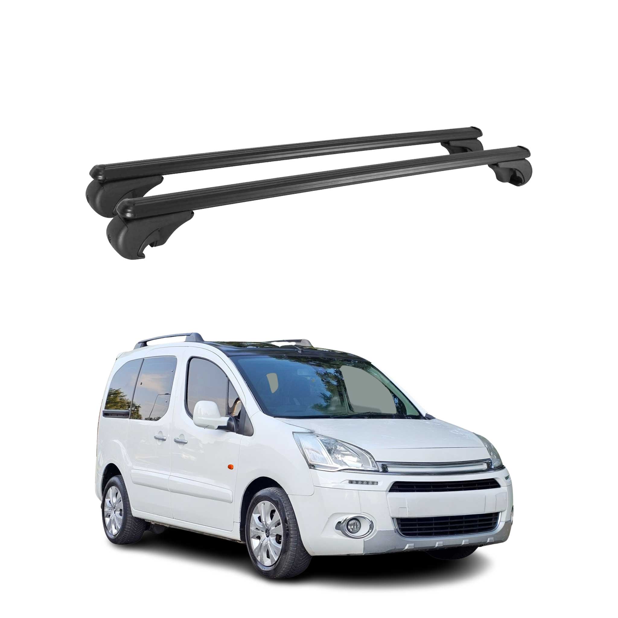 Dachträger für Citroen Berlingo 2008-2018 Gepäckträger Grundträger Alu Schwarz