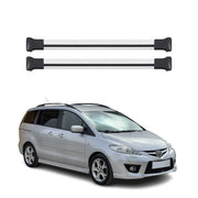 Dachträger Grundtäger für Mazda 5 2005-2010 75kg Aluminium Silber 2 tlg