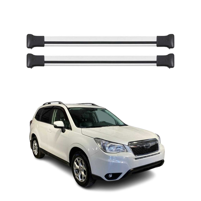 Dachträger Grundtäger für Subaru Forester mk4 2013-2018 75kg Alu Grau 2 tlg