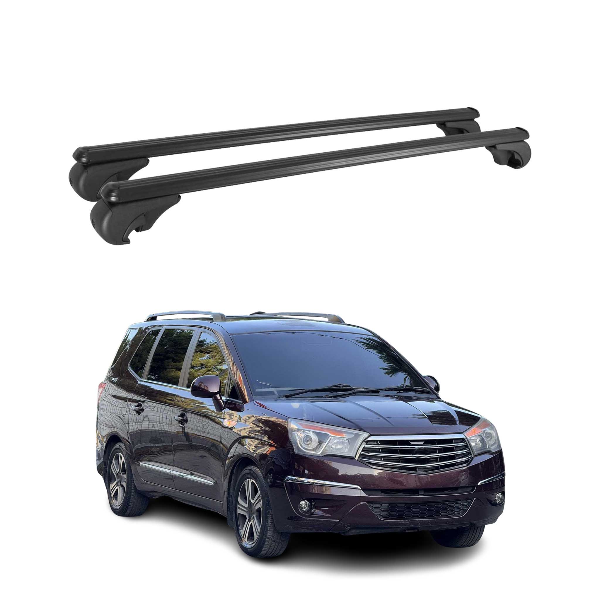 Dachträger für Ssangyong Rodius 2012-2019 Gepäckträger Grundträger Alu Schwarz