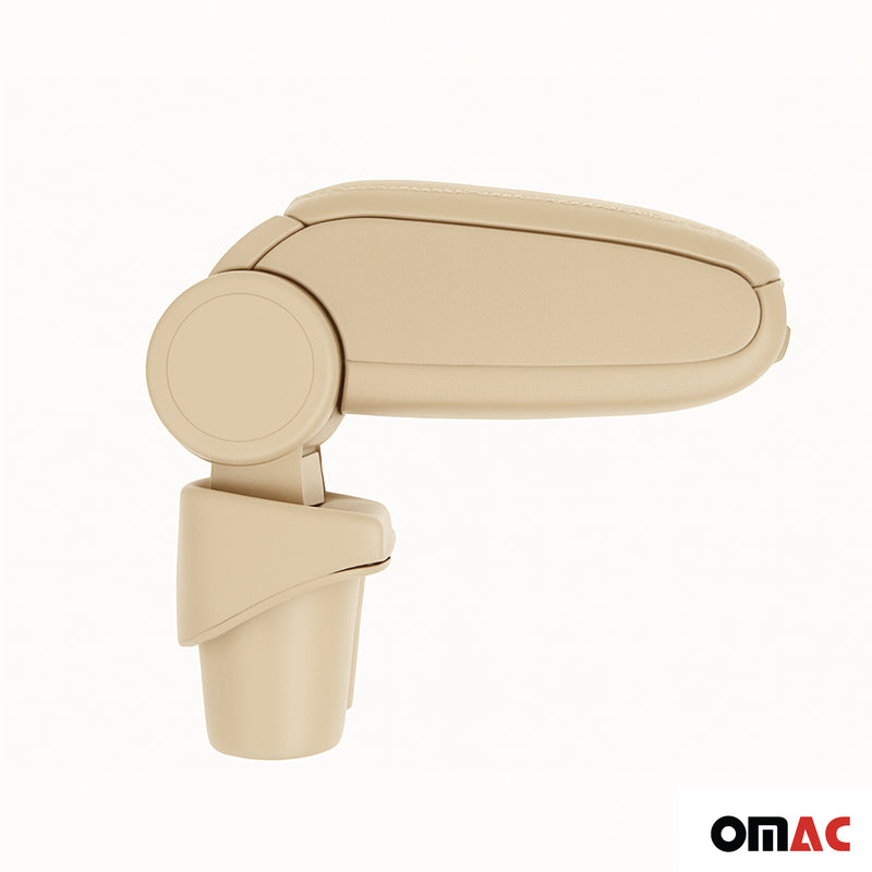 Mittelarmlehne Armlehne für VW Caddy 2003-2020 Touran 2003-2015 PU-Leder Beige