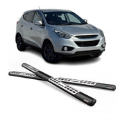 Edelstahl Seitenschweller Schwellerrohre für Hyundai ix35 2009-2015 Schwarz