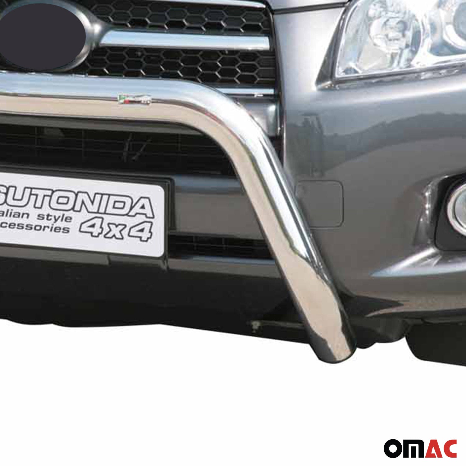 Frontbügel Frontschutzbügel für Toyota RAV4 XA30 2009-2010 ø76mm Stahl Silber