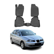 OMAC Gummimatten Fußmatten für Seat Cordoba 2003-2009 TPE Automatten Schwarz 4x