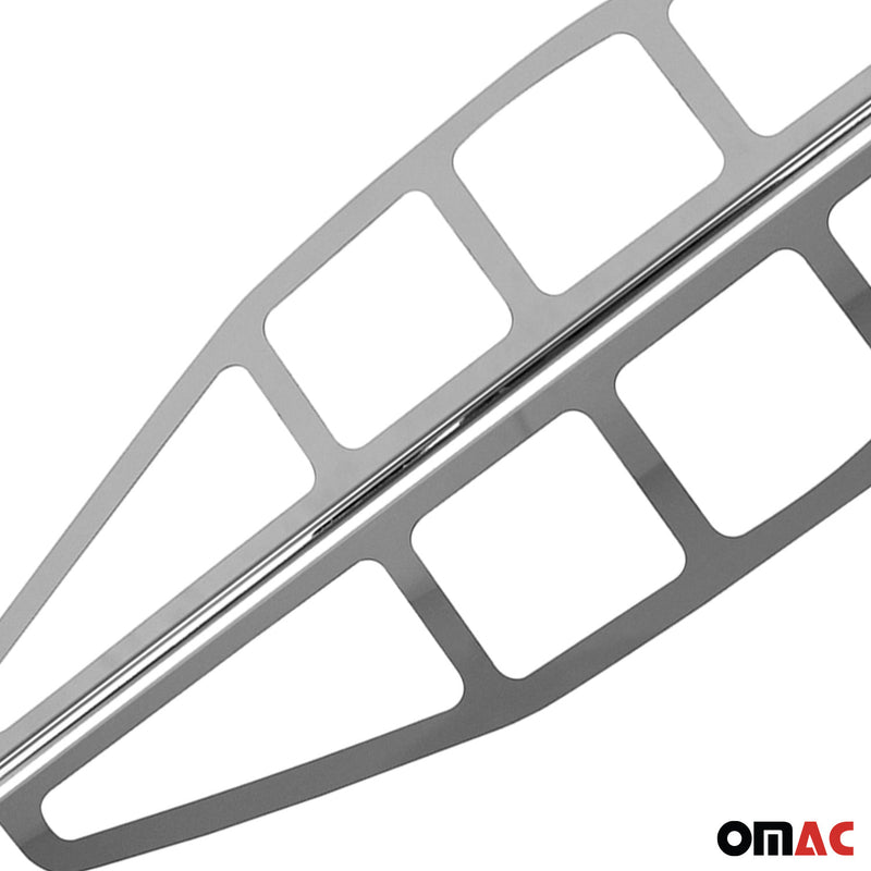 Rücklicht Leisten Heckleuchte für Fiat Doblo 2000-2006 Edelstahl Silber 2tlg